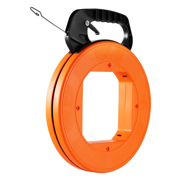 Vevor Fish Tape 36.58 M Mm Steel Wire Puller With Optimized Housing And Handle Easy To Use Cable Tool Flexible Fishing Tools For Walls Electrical Cond
