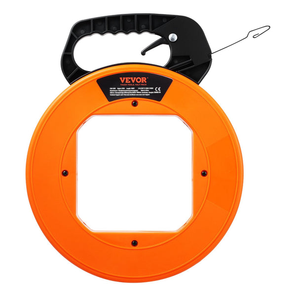 Vevor Fish Tape 36.58 M Mm Steel Wire Puller With Optimized Housing And Handle Easy To Use Cable Tool Flexible Fishing Tools For Walls Electrical Cond