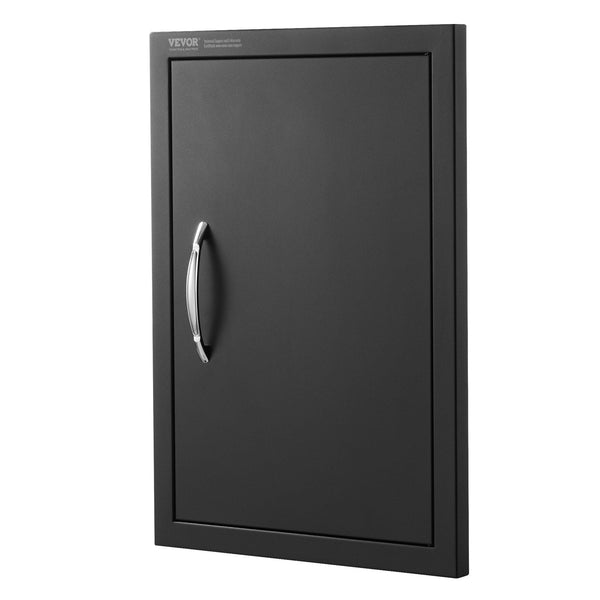 Vevor Bbq Access Door 415X570 Mm Single Outdoor Kitchen Cold Plate Flush Mount Wall Vertical With Handle For Island Grilling Station Outside Cabinet B