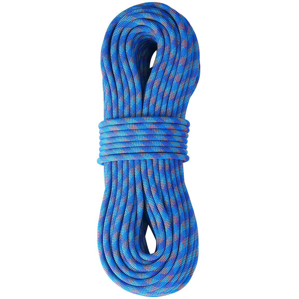 10.2Mm Dynamic Climbing Rope 60M(197Ft) Outdoor Rock 25Kn Breaking Tension Stretchable Fiber With Steel Snap Hooks For Escape Rappelling Fire Rescue B