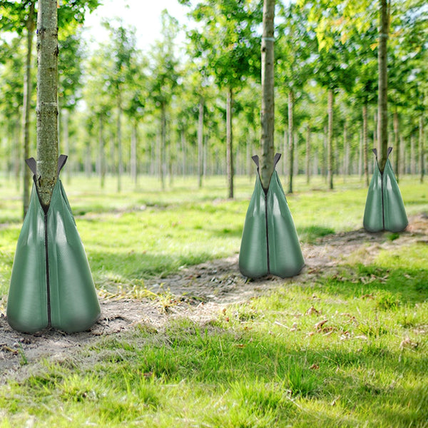 Tree Watering Bag 3 Packs 20 Gallons Slow Release Durable Green Self Watering Aids