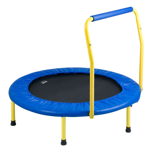 Vevor 3Ft Trampoline For Kids 92 Cm Indoor/Outdoor Toddlers Foldable Mini Baby With Foam Handle Recreational Birthday Gift 3+ Years Trampolines