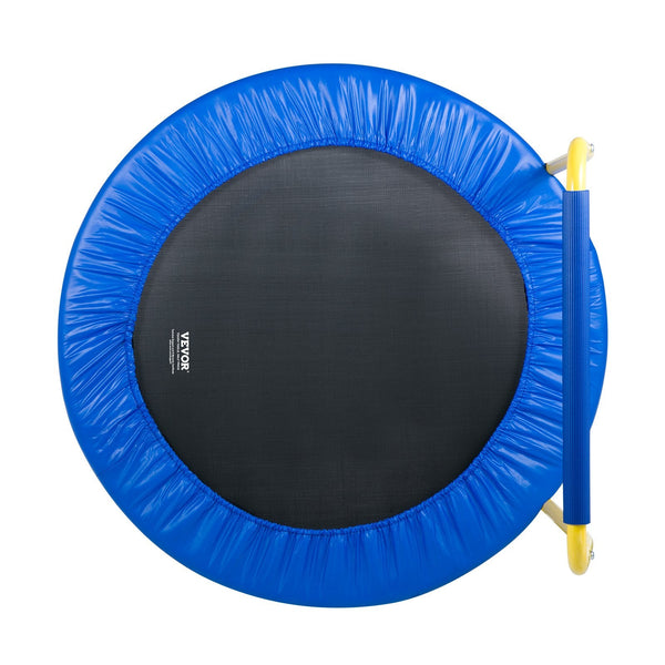Vevor 3Ft Trampoline For Kids 92 Cm Indoor/Outdoor Toddlers Foldable Mini Baby With Foam Handle Recreational Birthday Gift 3+ Years Trampolines
