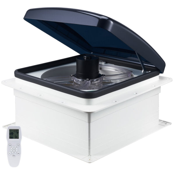 Vevor Rv Vent Roof Fan 355.6 Mm 10 Speed Reversible With Remote Control Roof Vents