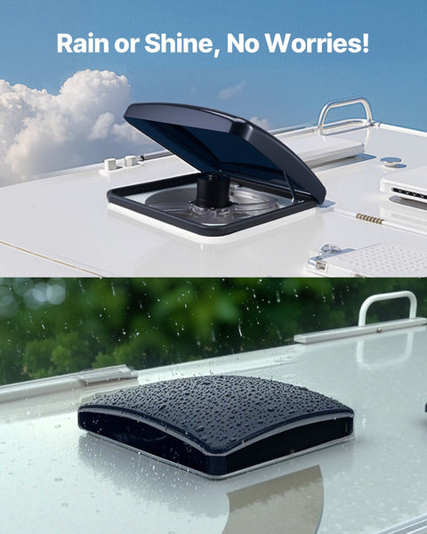 Vevor Rv Vent Roof Fan 355.6 Mm 10 Speed Reversible With Remote Control Roof Vents