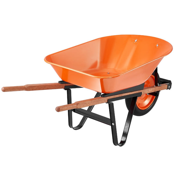 Vevor Wheelbarrow Cart One Garden Dump 330 Lbs Yard Utility Wheelbarrows Carts Wagons