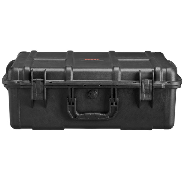 Weatherproof Hard Case Heavy Duty Protective Dry Box With Pre Cut Foam And Retractable Pull Handles For Travel Hunting Military Tactical Ip67 Waterpro