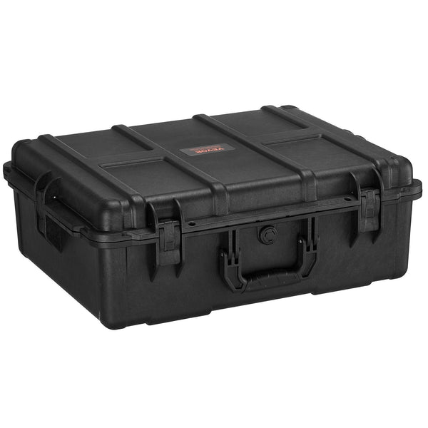 Weatherproof Hard Case Heavy Duty Protective Dry Box With Pre Cut Foam And Retractable Pull Handles For Travel Hunting Military Tactical Ip67 Waterpro