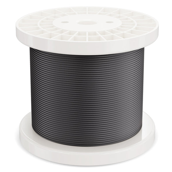 Vevor T316 Stainless Steel Cable 3.18Mm 7X7 Wire Rope 152.4M Railing Garden Fencing Accessories