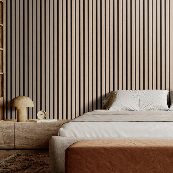 Wood Slat Acoustic Panels 7.9 X 94.5 Inch Mdf Accent Wooden Wall For Modern Interior Decor Faux Board Noise Reduction Silver Other Home Décor