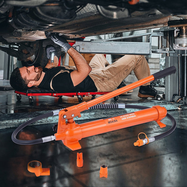 Vevor 12 Ton Hydraulic Jack Air Pump Lift Ram Body Frame Porta Power Repair Kits Jacks & Jack Stands