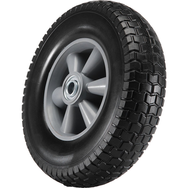 Solid Pu Run Flat Tire Wheel 254 Mm Pack 81.6 Kg Dynamic Load 99.8 Static Free Tubeless Tires And Wheels For Hand Truck Utility Cart Dollies Garden Tr
