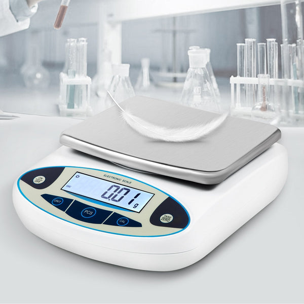 Vevor Lab Analytical Balance Digital Precision Scale 5000Gx0.01G High Kitchen Scales