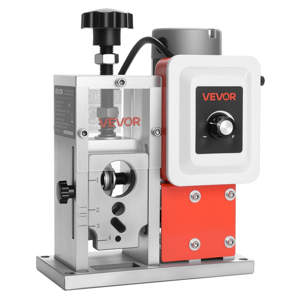 Vevor Electric Wire Stripping Machine 1.5 40 Mm 400W Automatic Motorized Cable Stripper 9.84 Ips (15 M/Min) Peeler With Alloy Blades Shaped Rollers Co