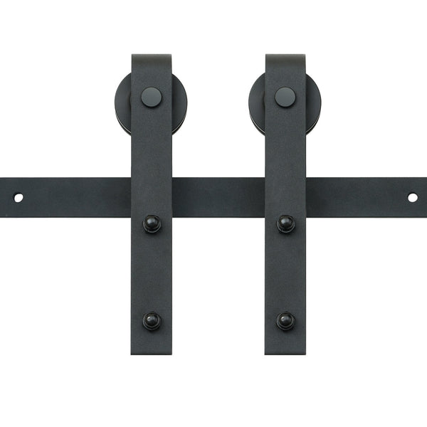 Vevor 8Ft Sliding Barn Door Hardware Closet Track Kit For Single J Hanger Sliding Door Hardware
