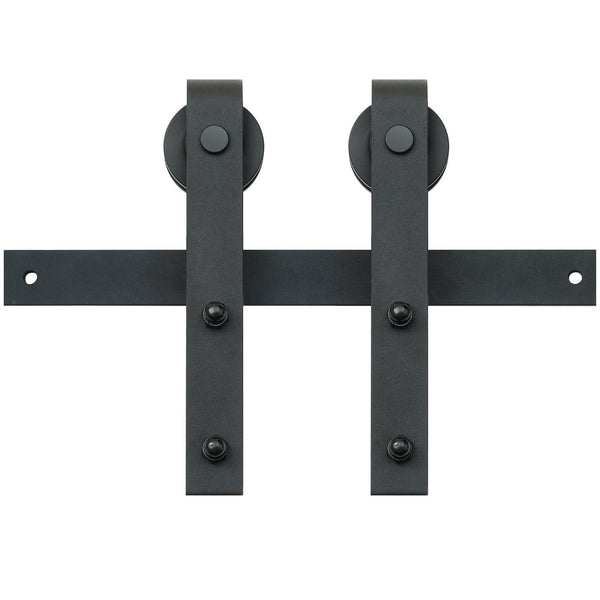 Vevor 8Ft Sliding Barn Door Hardware Closet Track Kit For Single J Hanger Sliding Door Hardware