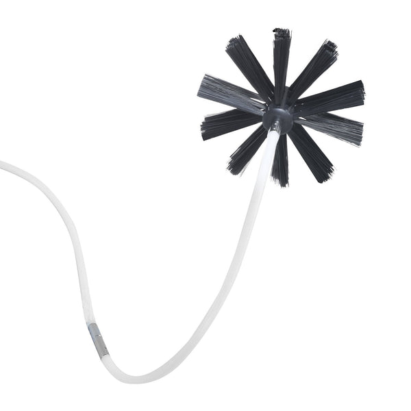 Vevor 15.24M Dryer Vent Cleaner Kit 37 Pieces Duct Cleaning Brush Reinforced Nylon Tools Lint Remover With Flexible Trap Clamp Connectors Cleaning Bru