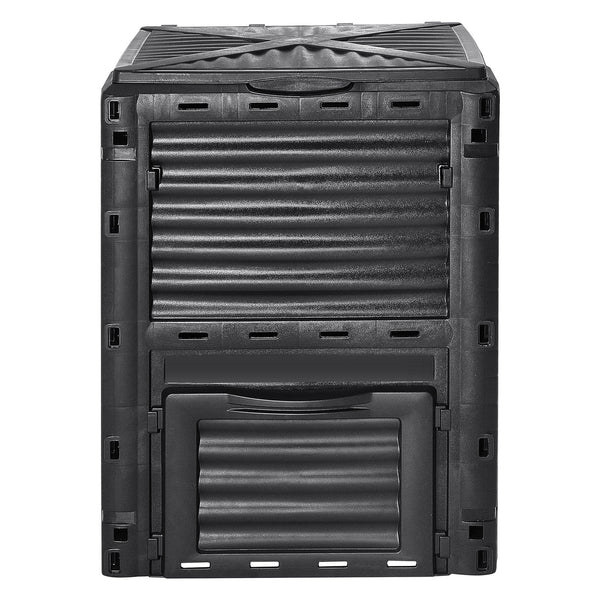 Vevor Garden Compost Bin 300 L Bpa Free Composter Large Capacity Outdoor Composting With Top Lid And Bottom Door Easy Assembling Lightweight Fast Crea