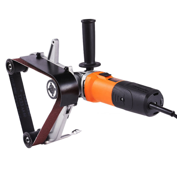 Pipe Tube Polisher Sander 1300W Belt With 6 Variable Speeds 1100 3200Rpm Professional Grinding Machine 3Pcs Sanding Belts For Burnishing Finishing Rus