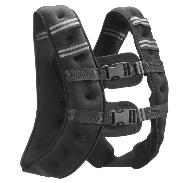 Weighted Vest 16 Lbs With Reflective Stripe Adjustable Buckle Body For Men Women Workout Equipment Strength Training Running Jogging Fitness And Loss