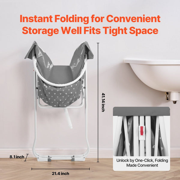 Dog Bathtub Elevated & Foldable Space Saving Pet Shower Station With Efficient Drainage Bathing Tub For Washing Grooming Small And Medium Size Dogs Ca