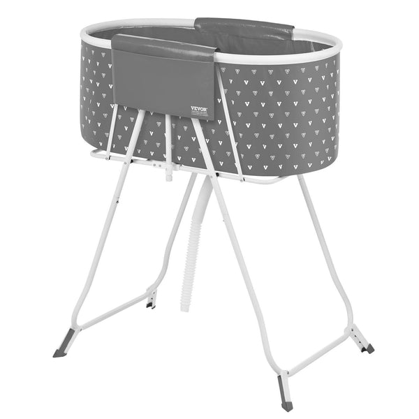 Dog Bathtub Elevated & Foldable Space Saving Pet Shower Station With Efficient Drainage Bathing Tub For Washing Grooming Small And Medium Size Dogs Ca