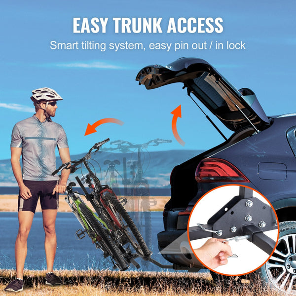 2 Bike Rack Hitch Mount Folding Carrier Truck Suv 1.25 Car Racks