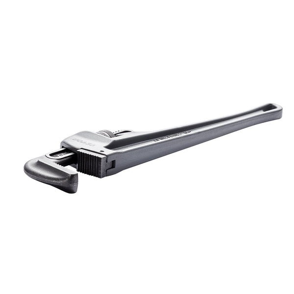 3 Piece Pipe Wrench Set 10" 14" 18" Aluminum Straight Adjustable Plumbing With High Strength Jaw And Ergonomic Handle Hangable Design For Water Pipes