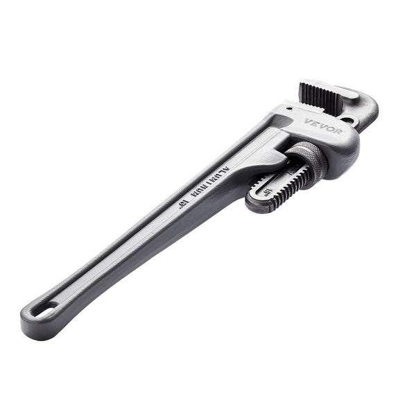 3 Piece Pipe Wrench Set 10" 14" 18" Aluminum Straight Adjustable Plumbing With High Strength Jaw And Ergonomic Handle Hangable Design For Water Pipes