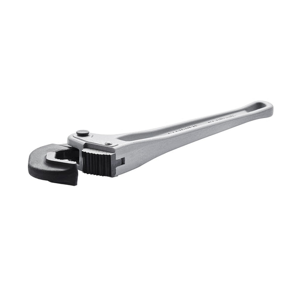 Pipe Wrench 14" Aluminum Straight Automatic Jaw Adjustment Adjustable Plumbing Easy To Carry Ergonomic Handle Hangable Design For Water Pipes Automoti