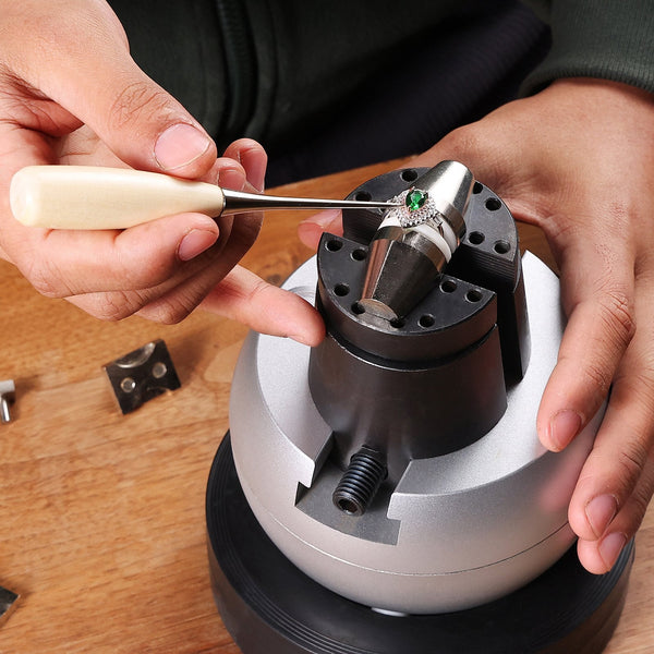 Vevor Engraving Block 5 Inch Ball Vise Setting Jewelry With 34Pcs Attachment And Rubber Base Other Tools