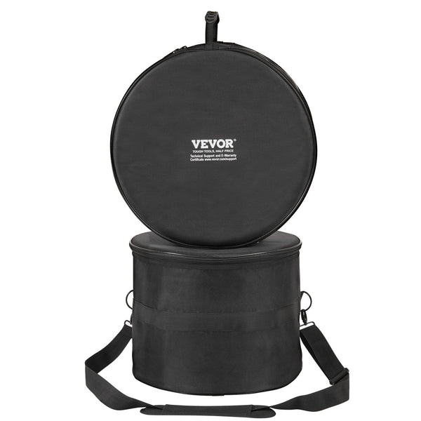 Vevor 5 Piece Drum Bag Set 1680D Oxford Fabric Padded Bags And Cases With 4.92 Ft Detachable Shoulder Strap Carry Handles Foldable Design For 55Cm Kic