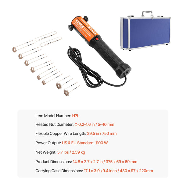 1Kw Magnetic Induction Heater Hand Held For Bolts Removal Other Hand Tools