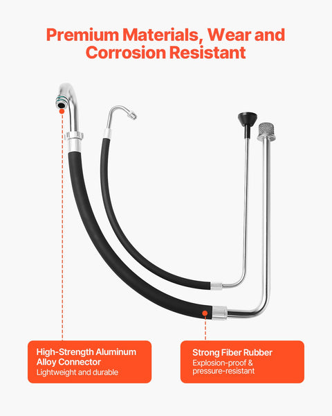 Vevor Suction Hose Tube And Reflux Line Sets Airless Tool Part Paint Sprayers