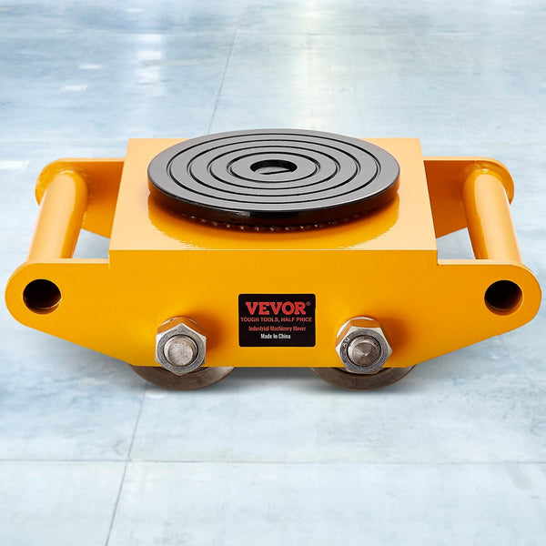 4Pcs Machinery Skate Dolly Mover 26455Lbs/12T Carbon Steel Wheels Workshop Dollies