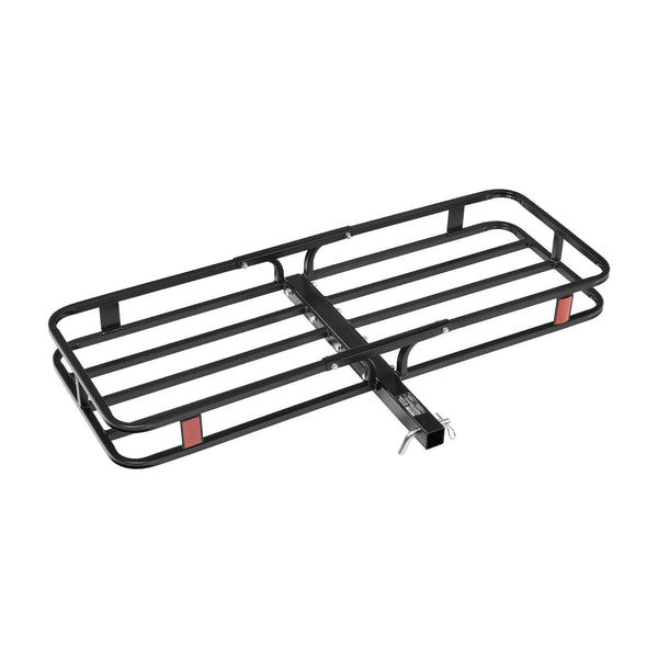 Vevor 53" X 19" 5" Hitch Cargo Carrier 500 Lbs Capacity With Stabilizer & Ratchet Straps Mount Net Hook Fit For Suvs Car Racks