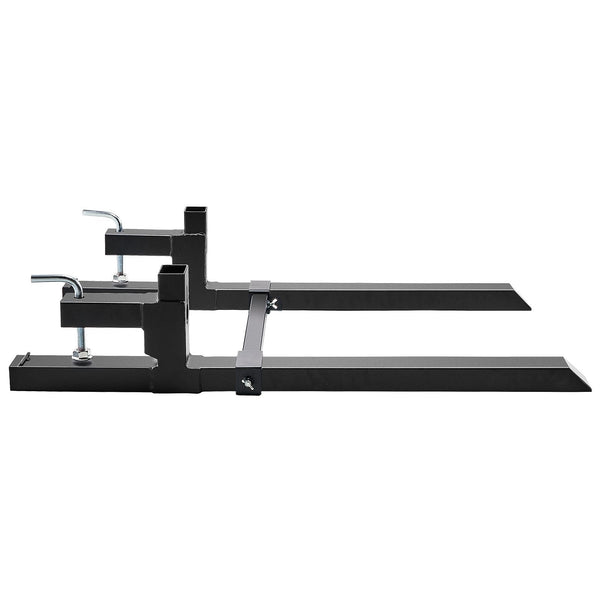 Pallet Forks 907 Kg Clamp On 1090 Mm Total Length Tractor Bucket With Adjustable Stabilizer Bar Heavy Duty Attachments Skid Steer Loader Other Materia