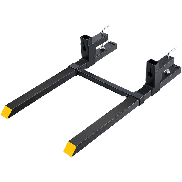 Pallet Forks 907 Kg Clamp On 1090 Mm Total Length Tractor Bucket With Adjustable Stabilizer Bar Heavy Duty Attachments Skid Steer Loader Other Materia