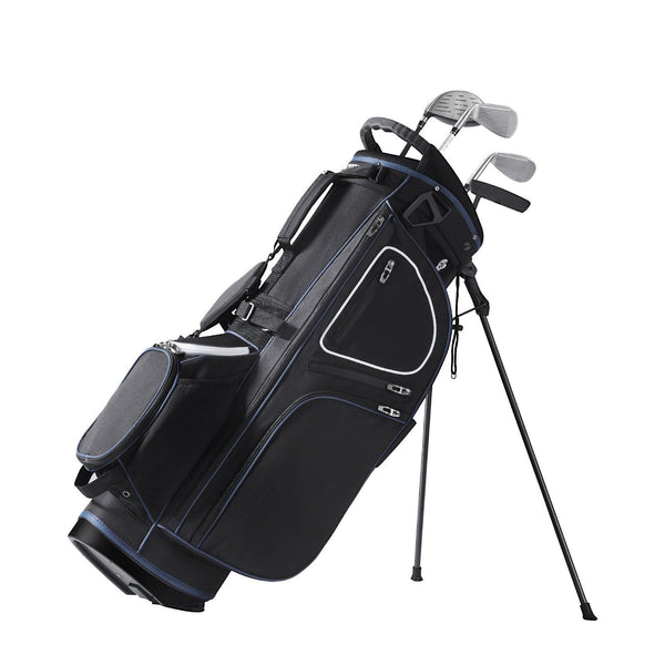Golf Cart Bag With 14 Way Organizer Divider Top 35A 11 Pockets Premium Stand Durable Bags Handles & Dust Cover Detachable Dual Strap For Men Women Bla