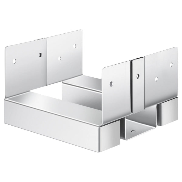 6X6 Post Base 10 Pcs Inner Size 5.49X5.57Inch/139.5X141.5Mm Concrete Anchor Heavy Duty Zinc Plated Carbon Steel Posts Brackets With Standoff Elevation