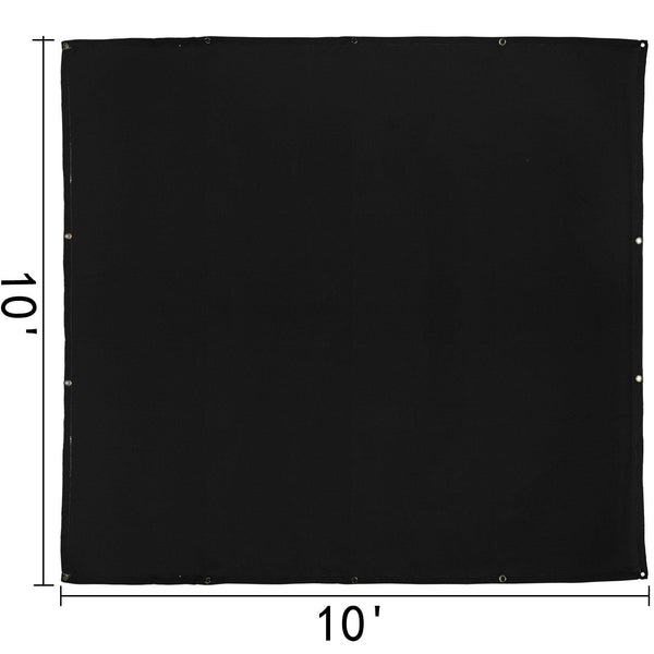 10 X Ft Welding Blanket Black Fiberglass Portable Fire Retardant Mat Fireproof Thermal Resistant Insulation With Carry Bag Other Welding Equipment