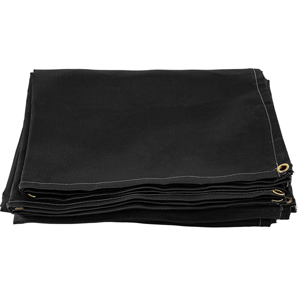 10 X Ft Welding Blanket Black Fiberglass Portable Fire Retardant Mat Fireproof Thermal Resistant Insulation With Carry Bag Other Welding Equipment