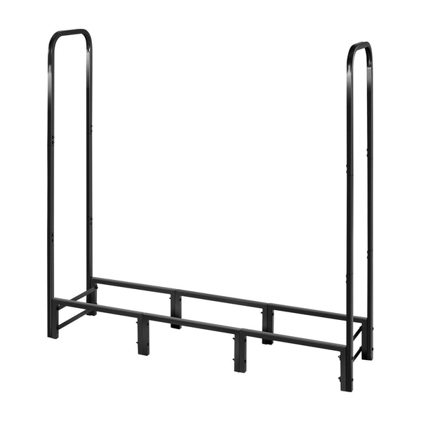Vevor Firewood Rack With Waterproof Cover 1.22M Outdoor Holder 1/4 Cord Storage Metal Log 400Lb Max Weight Capacity Top Covered Powder Coated Wood For