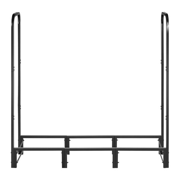 Vevor Firewood Rack With Waterproof Cover 1.22M Outdoor Holder 1/4 Cord Storage Metal Log 400Lb Max Weight Capacity Top Covered Powder Coated Wood For