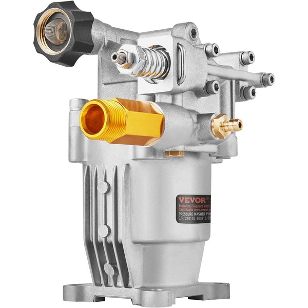 Pressure Washer Pump 19 Mm Shaft Horizontal 3400 Psi 2.5Gpm Replacement Power Pumps Kit Parts Compatible With Honda Simpson Ryobi Briggs & Stratton Su
