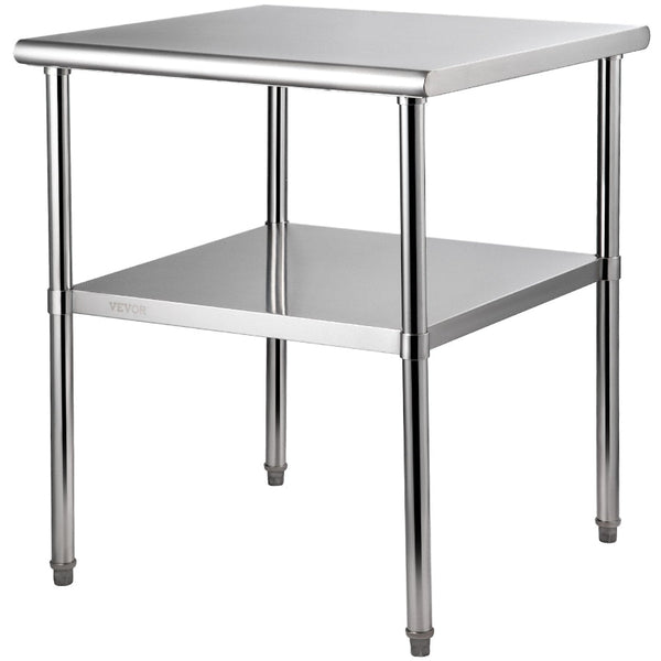Stainless Steel Work Prep Table Commercial Food 30X30x36in Kitchen Benchtops