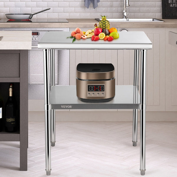 Stainless Steel Work Prep Table Commercial Food 30X30x36in Kitchen Benchtops