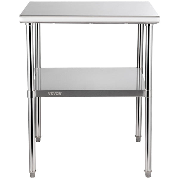 Stainless Steel Work Prep Table Commercial Food 30X30x36in Kitchen Benchtops