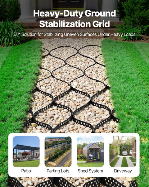 Ground Grid 2 Inch Depth Geocell 16.4X6.5Ft / 5000X1980mm For Gravel Lawn Stakes