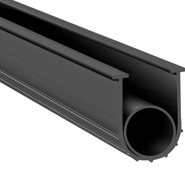 Garage Door Seals Bottom Rubber U Shape +O Ring Combination Weather 16Ft Weatherproofing 5/16 Inch T Ends And 3 3/4 Width For Doors Black Garage Door